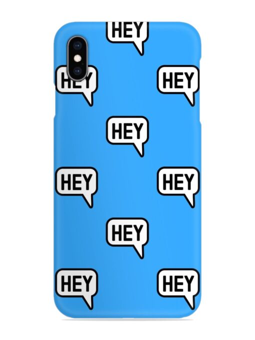 Hey Text Message Snap Case for Apple Iphone Xs Max Zapvi