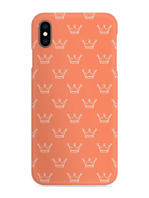 Hand Drawn Crown Snap Case for Apple Iphone Xs Max Zapvi