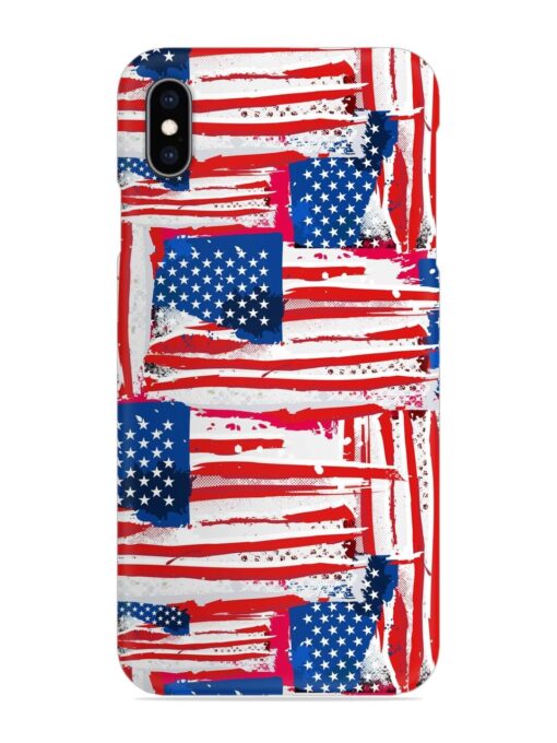 Usa Flag Seamless Snap Case for Apple Iphone Xs Max Zapvi