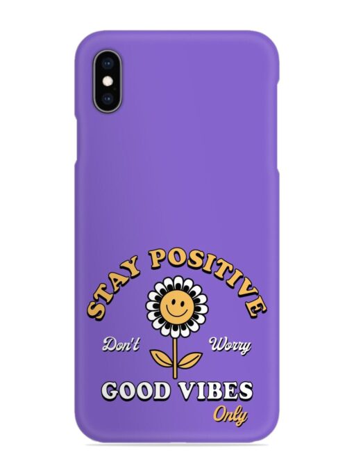 Retro Positive Flower Snap Case for Apple Iphone Xs Max Zapvi