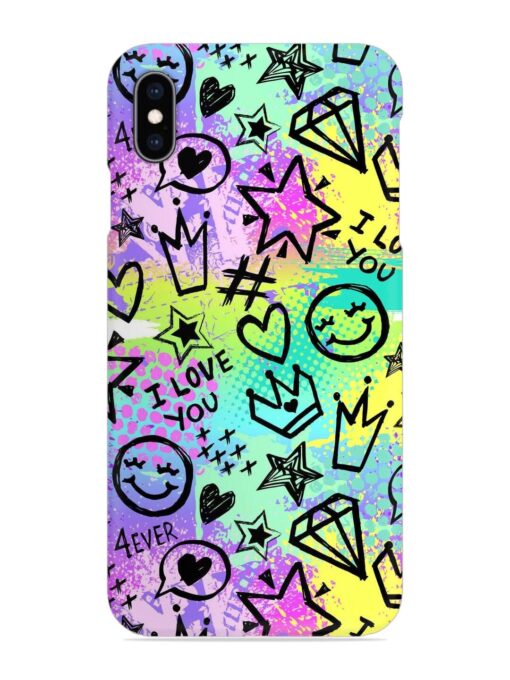 Bright Seamless Pattern Snap Case for Apple Iphone Xs Max Zapvi