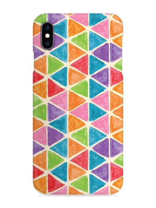 Seamless Colorful Isometric Snap Case for Apple Iphone Xs Max Zapvi