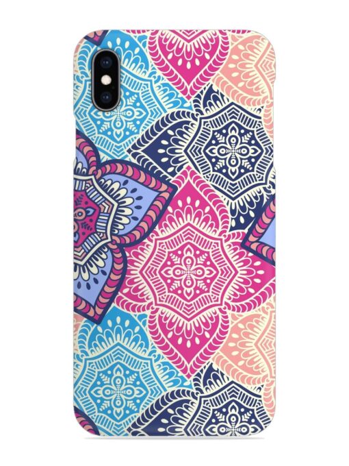 Ethnic Floral Seamless Snap Case for Apple Iphone Xs Max Zapvi