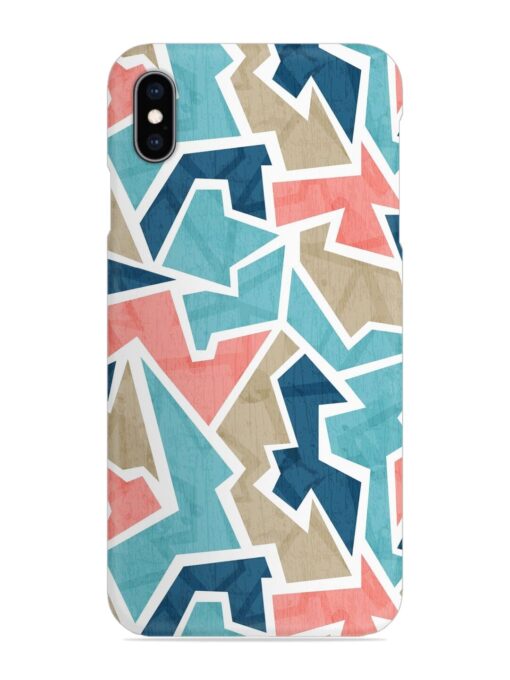 Vintage Geometric Triangle Snap Case for Apple Iphone Xs Max Zapvi