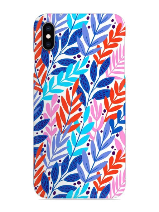 Bright Floral Tropical Snap Case for Apple Iphone Xs Max Zapvi