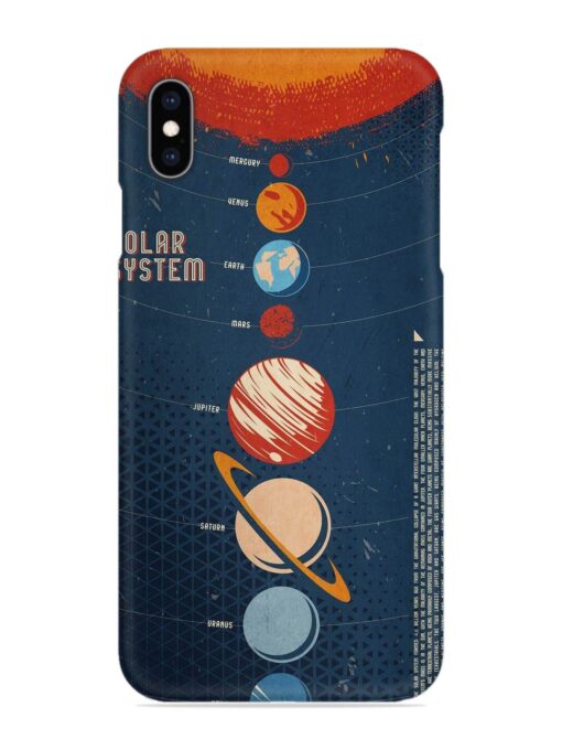 Solar System Vector Snap Case for Apple Iphone Xs Max Zapvi