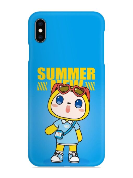 Summer Mew Cartoon Snap Case for Apple Iphone Xs Max Zapvi