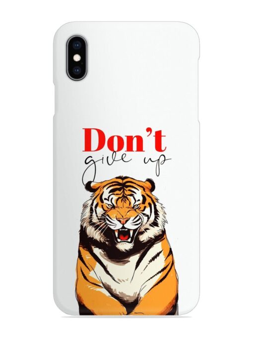 Don'T Give Up Tiger Art Snap Case for Apple Iphone Xs Max Zapvi