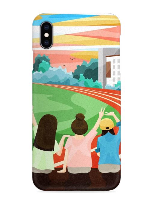 School Playground Snap Case for Apple Iphone Xs Max Zapvi