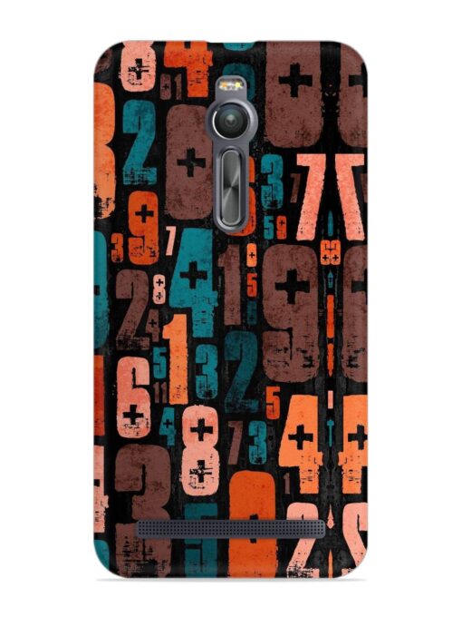 0 To 9 Art Snap Case for Asus Zenfone 2 Zapvi