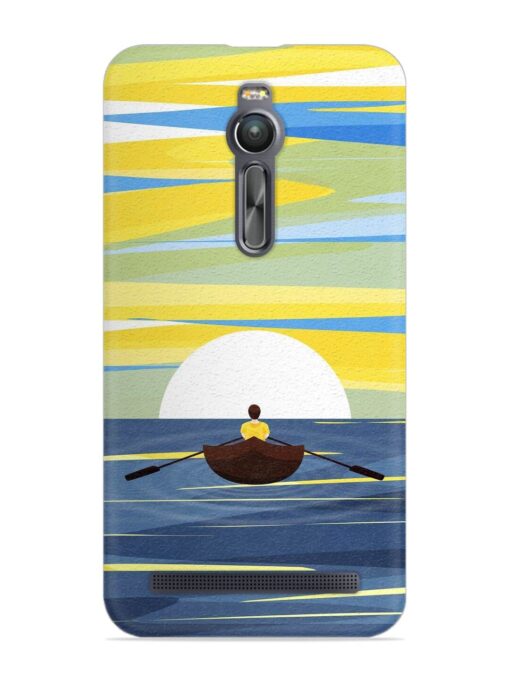 Rowing Person Ferry Paddle Snap Case for Asus Zenfone 2 Zapvi