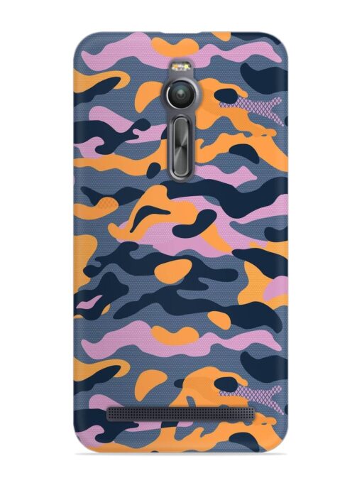 Camouflage Army Military English Orange Art Snap Case for Asus Zenfone 2 Zapvi