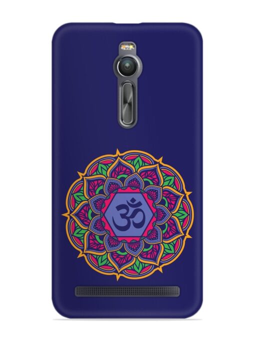 Om Mandala Art Blue Snap Case for Asus Zenfone 2 Zapvi