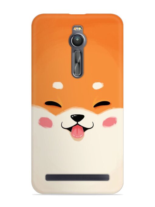 Cute Dog Face Vector Snap Case for Asus Zenfone 2 Zapvi