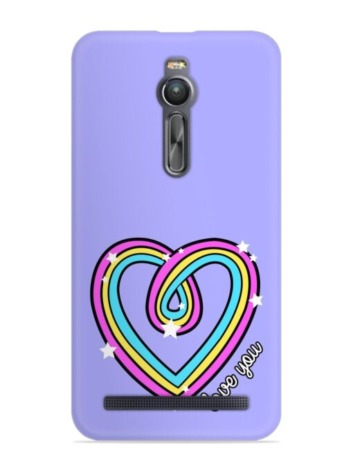 Colorful Rainbow Heart Snap Case for Asus Zenfone 2 Zapvi