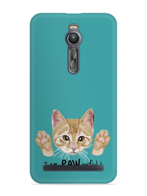 Typography Slogan Cat Snap Case for Asus Zenfone 2 Zapvi