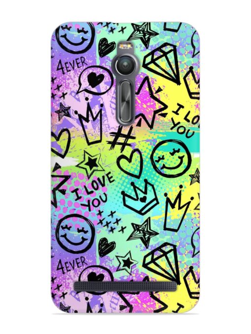 Bright Seamless Pattern Snap Case for Asus Zenfone 2 Zapvi