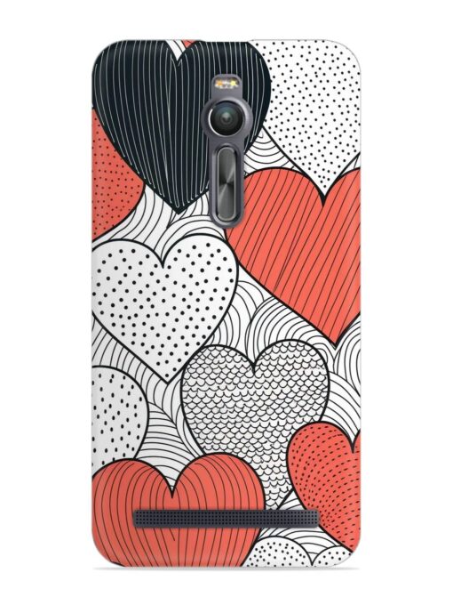 Girly Heart Seamless Snap Case for Asus Zenfone 2 Zapvi