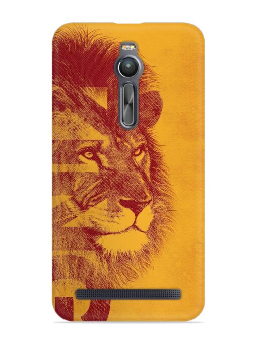 Gold Lion Crown Art Snap Case for Asus Zenfone 2 Zapvi