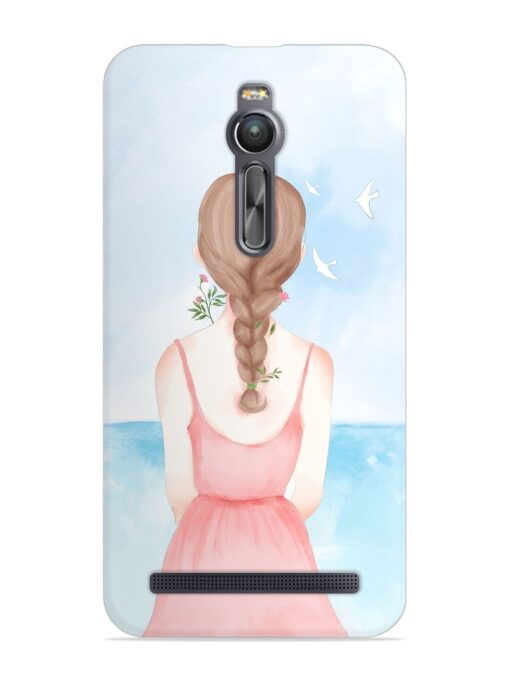 Watercolor Girl Vector Snap Case for Asus Zenfone 2 Zapvi