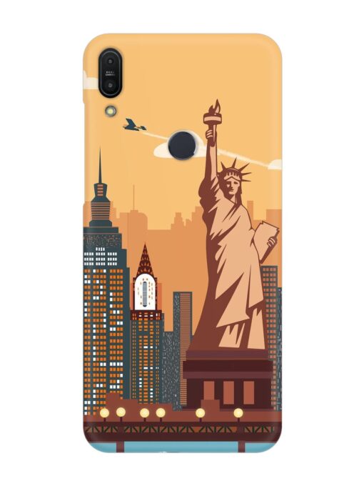 New York Statue Of Liberty Architectural Scenery Snap Case for Asus Zenfone Max Pro M1 Zb601Kl Zapvi