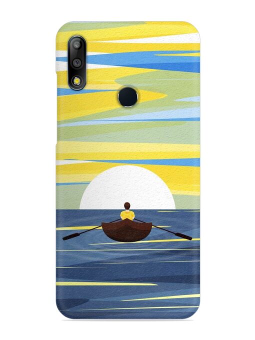 Rowing Person Ferry Paddle Snap Case for Asus Zenfone Max Pro M2 Zapvi