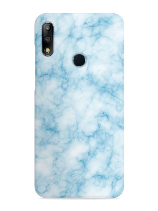 Blue White Natural Marble Snap Case for Asus Zenfone Max Pro M2 Zapvi