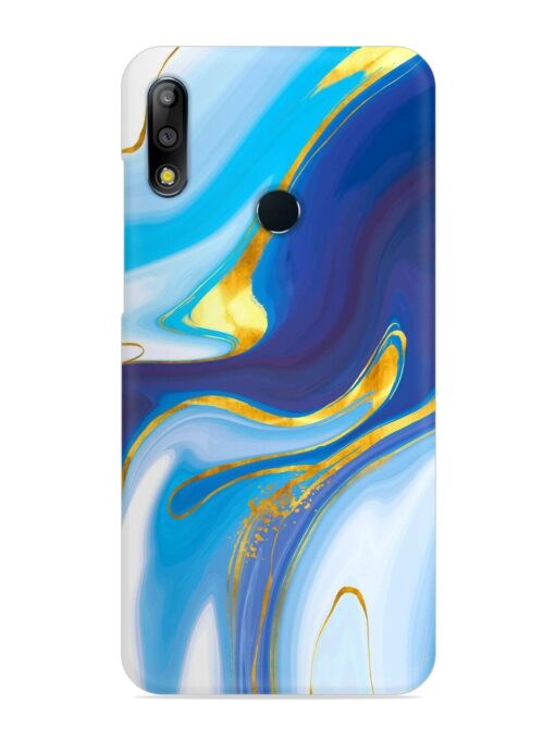 Watercolor Background With Golden Foil Snap Case for Asus Zenfone Max Pro M2 Zapvi