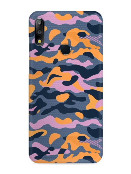 Camouflage Army Military English Orange Art Snap Case for Asus Zenfone Max Pro M2 Zapvi