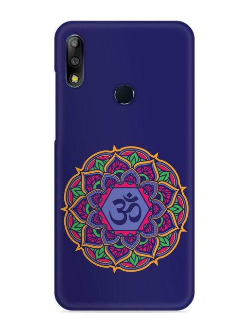 Om Mandala Art Blue Snap Case for Asus Zenfone Max Pro M2 Zapvi