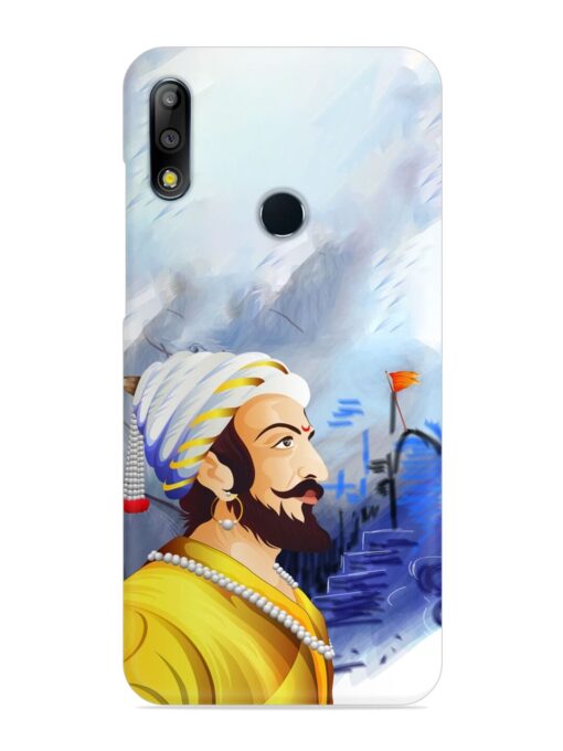 Shivaji Maharaj Color Paint Art Snap Case for Asus Zenfone Max Pro M2 Zapvi