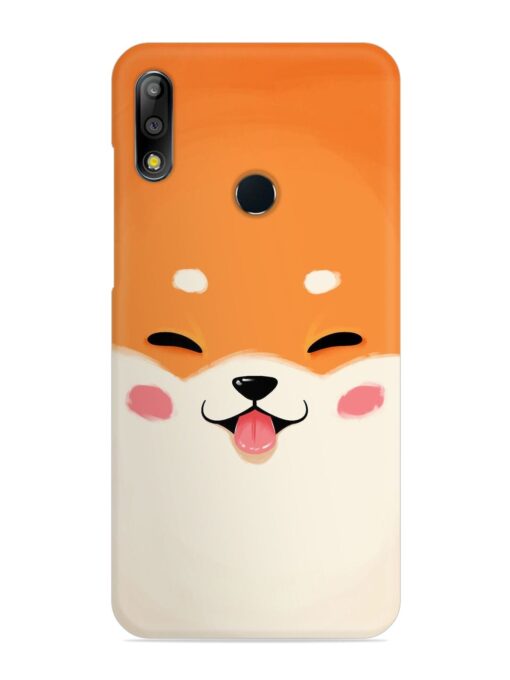 Cute Dog Face Vector Snap Case for Asus Zenfone Max Pro M2 Zapvi