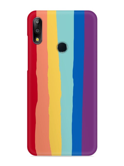 Rainbow Genuine Liquid Snap Case for Asus Zenfone Max Pro M2 Zapvi