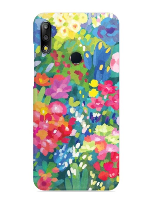 Watercolor Flower Art Snap Case for Asus Zenfone Max Pro M2 Zapvi