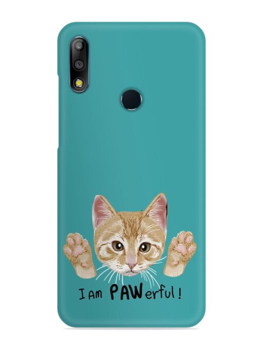 Typography Slogan Cat Snap Case for Asus Zenfone Max Pro M2 Zapvi