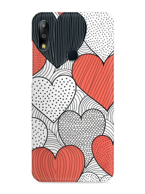 Girly Heart Seamless Snap Case for Asus Zenfone Max Pro M2 Zapvi