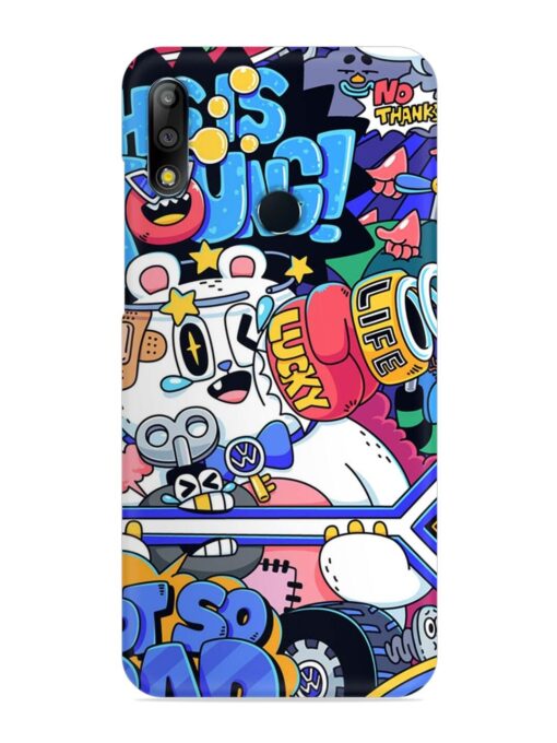 Universal Doodle Snap Case for Asus Zenfone Max Pro M2 Zapvi