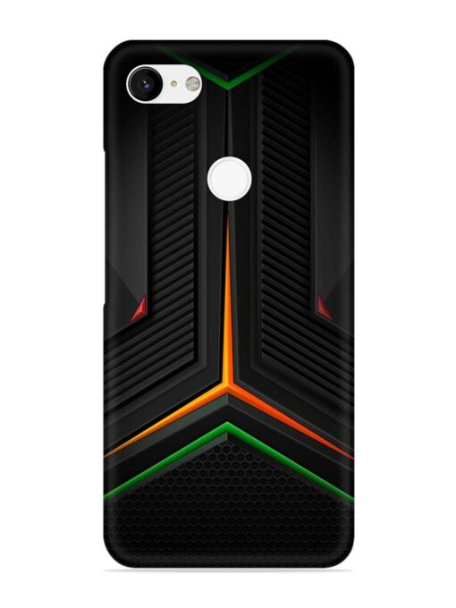 Orange Triangle Light Snap Case for Google Pixel 3 Xl Zapvi