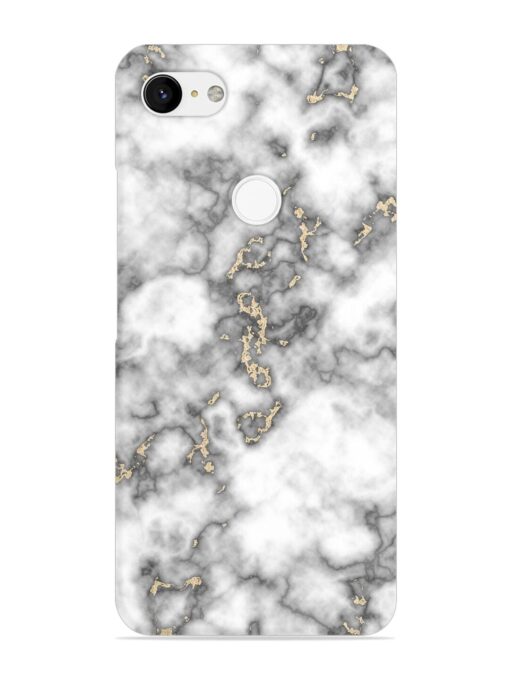 Gray And Gold Marble Snap Case for Google Pixel 3 Xl Zapvi