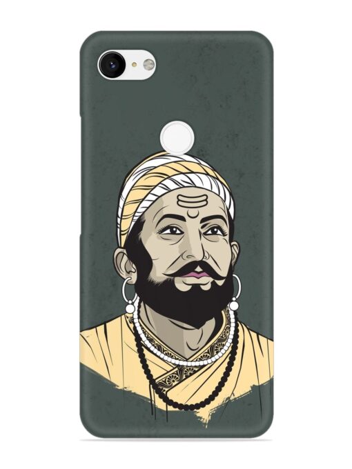 Shivaji Maharaj Vector Art Snap Case for Google Pixel 3 Xl Zapvi