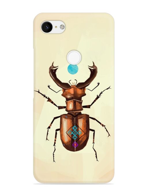 Stag Beetle Vector Snap Case for Google Pixel 3 Xl Zapvi