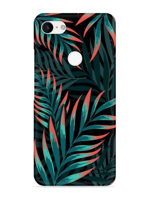 Green Leaf Art Snap Case for Google Pixel 3 Xl Zapvi