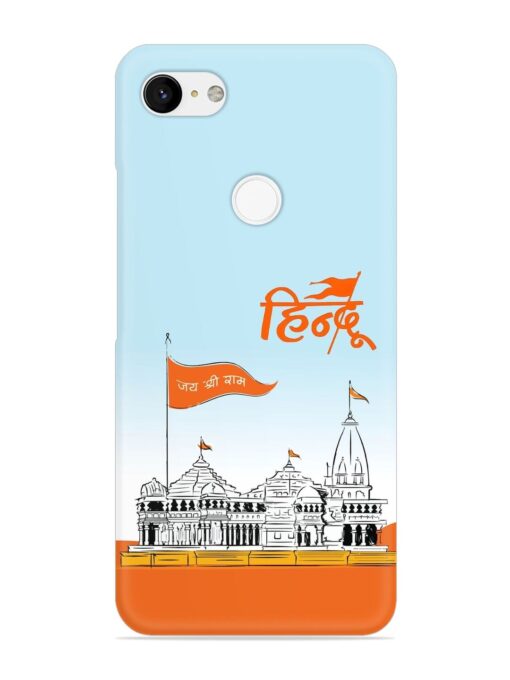 Ram Mandir Hindu Snap Case for Google Pixel 3 Xl Zapvi