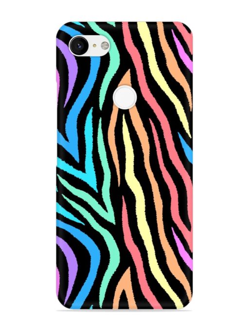 Colorful Abstract Zebra Snap Case for Google Pixel 3 Xl Zapvi