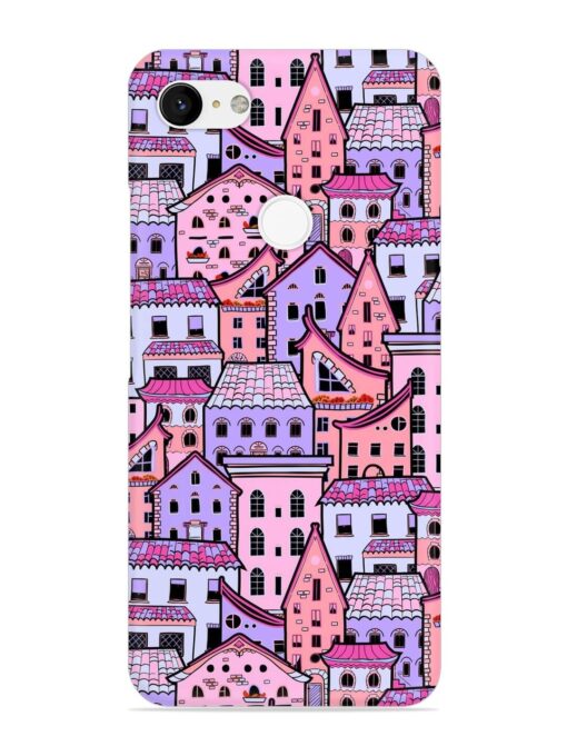 Seamless Pattern Houses Snap Case for Google Pixel 3 Xl Zapvi