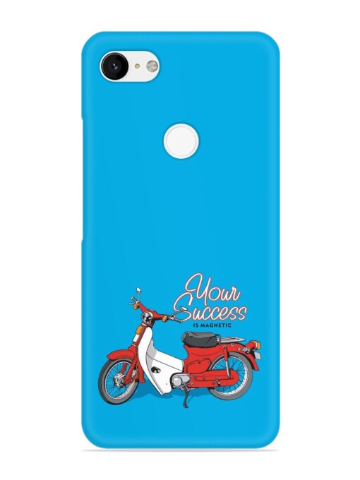 Motorcycles Image Vector Snap Case for Google Pixel 3 Xl Zapvi