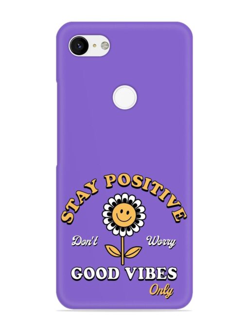 Retro Positive Flower Snap Case for Google Pixel 3 Xl Zapvi