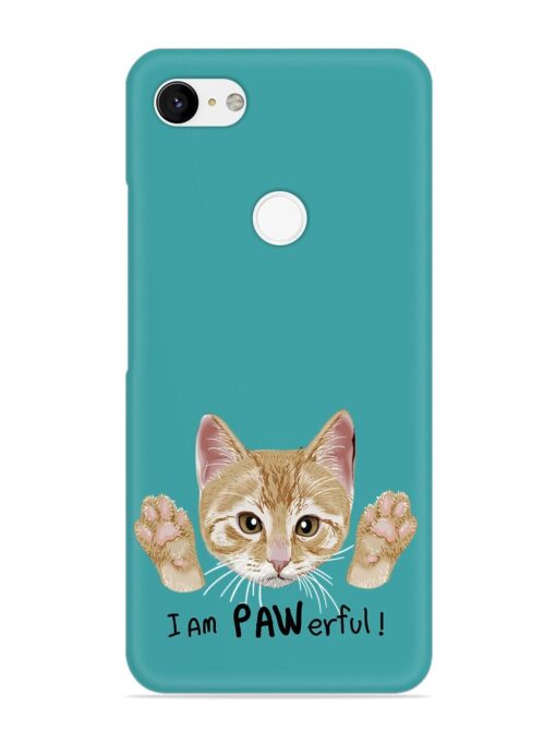 Typography Slogan Cat Snap Case for Google Pixel 3 Xl Zapvi