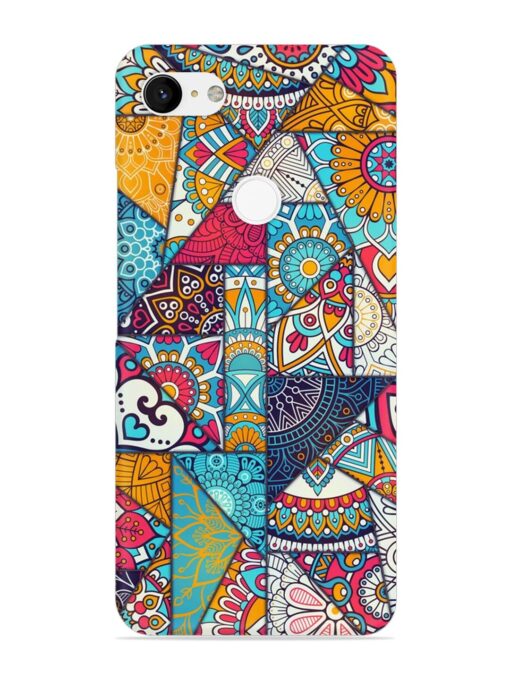 Patchwork Pattern Vintage Snap Case for Google Pixel 3 Xl Zapvi