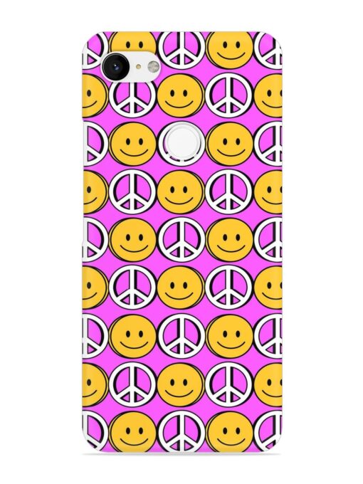 Smiley Face Peace Snap Case for Google Pixel 3 Xl Zapvi